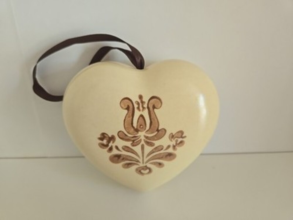Potpourri Holder PFALTZGRAFF STONEWARE POMANDER HEART-SHAPED Vintage 1980s
